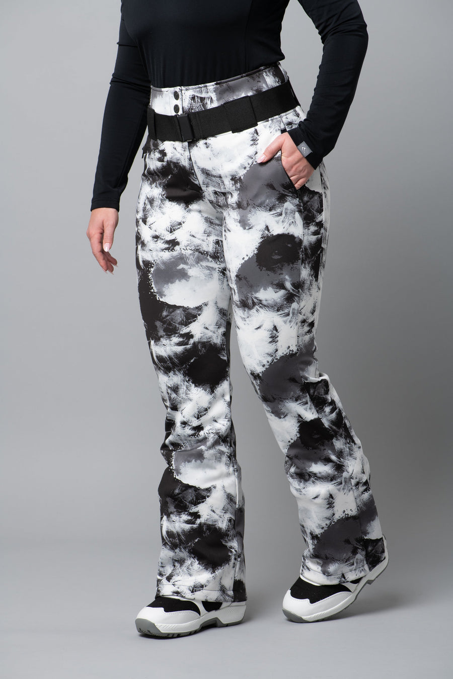black ink blot print