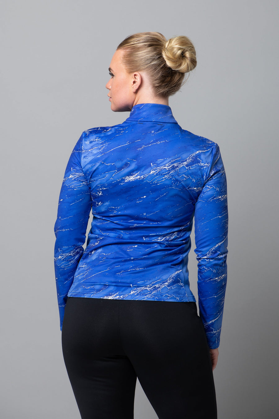 electric blue abstract ii print
